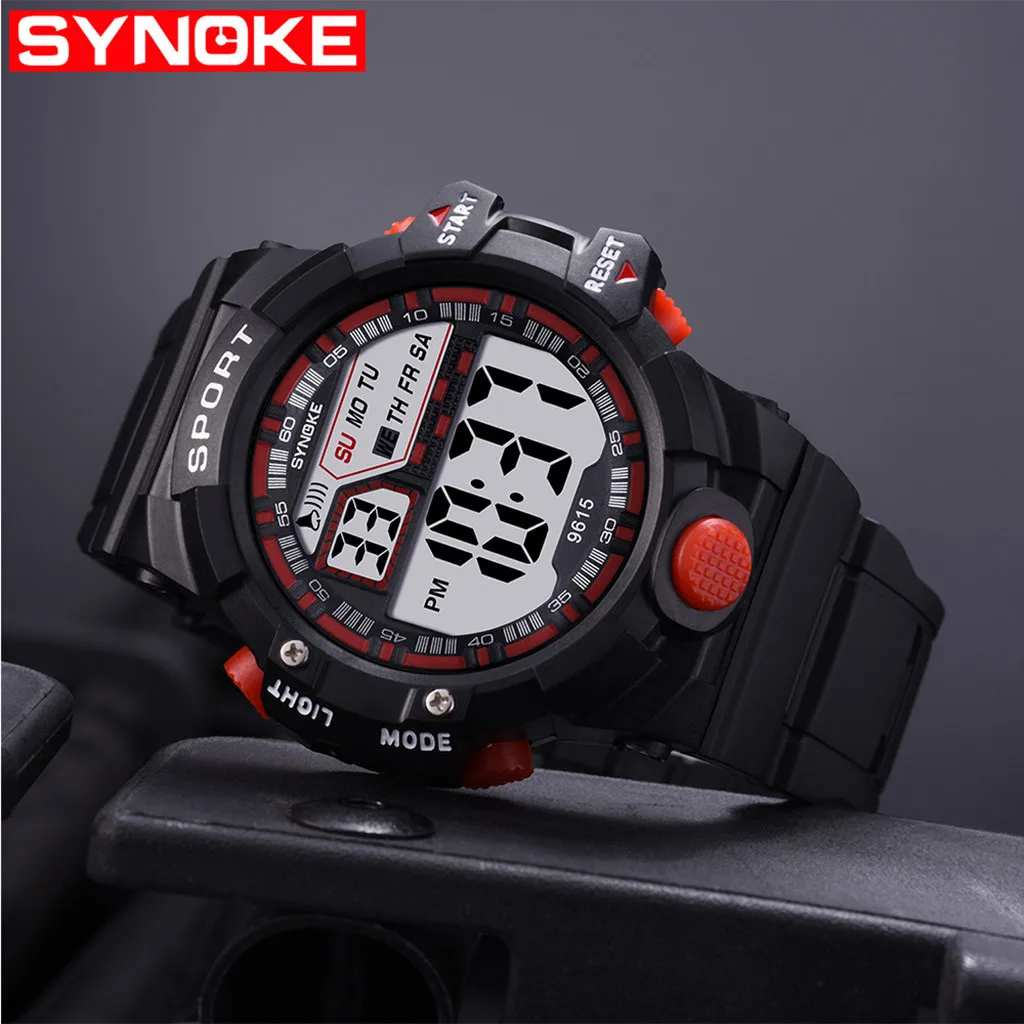 Reloj hombre часы мужские водонепроницаемые анти-осенние большой экран многофункциональные светящиеся электронные часы zegarek sportowy спортивные часы