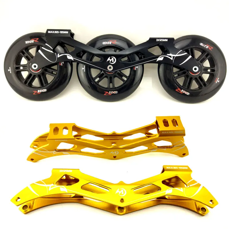 

Inline Speed Skates Frame Wheel Bearing Combination for 3X125mm Skating base 125mm 85A Marathon Racing Rodas 165mm 195mm Mount