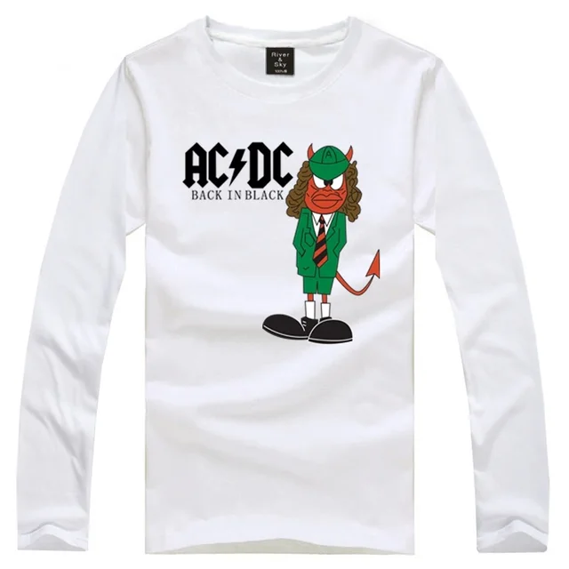 Acdc Cartoon Design Rock Band T Shirt Long Sleeve Men S Casual T Shirt Rock Metal Ac Dc Ac Dc Tee Shirt Rock Band T Shirt T Shirt Longband T Shirt Aliexpress