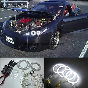 

HochiTech for Hyundai Tiburon 2007-2008 GK FL2 Ultra Bright Day Light DRL CCFL Angel Eyes Demon Eyes Kit Warm White Halo Ring