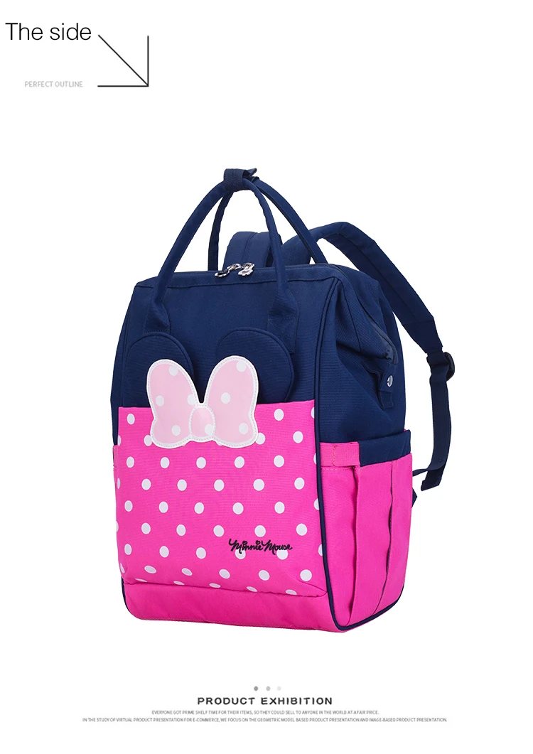 Disney рюкзак для мам Теплоизоляционный подгузник сумка большой емкости сумка для детской бутылочки сумки для подгузников
