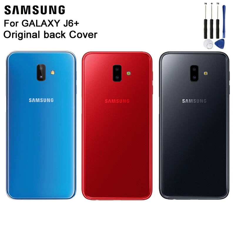 Samsung Оригинальный чехол для задней батареи Корпус SAMAUNG GALAXY J6 + задняя крышка