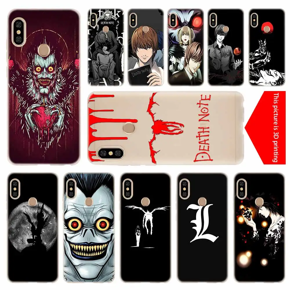 

Anime Manga Death Note Notebook cover soft Silicone TPU Case For Xiaomi Redmi 3 4X 4a 5 Plus 5a S2 6a 6 Pro Note 7 5 6 4 3 5a