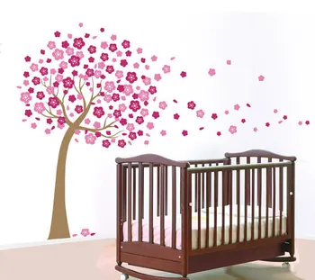 

PEEL and STICK Removable Vinyl Wall Sticker Mural Decal Art Japanese Trailing Cherry Blossom Tree Decal stickers muraux