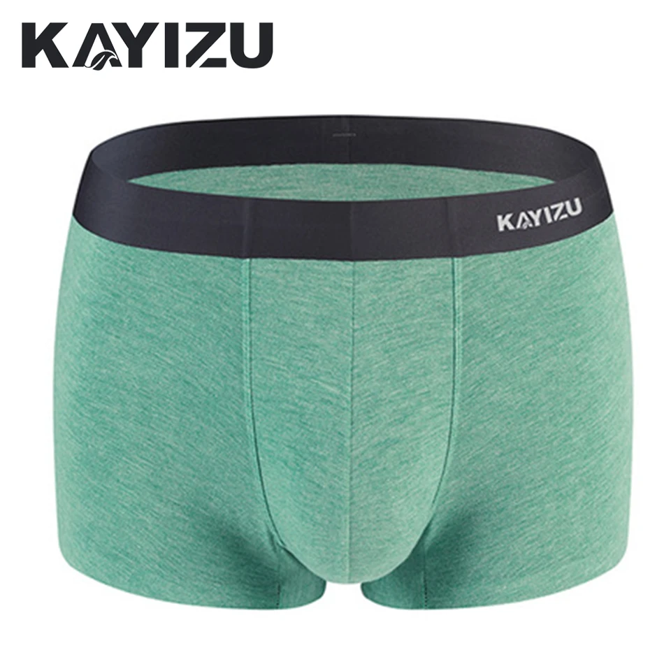 KAYIZU Men Panties Mens Boxer Shorts Seamless Breathable Male Pouch Underwear Cotton Boxers
