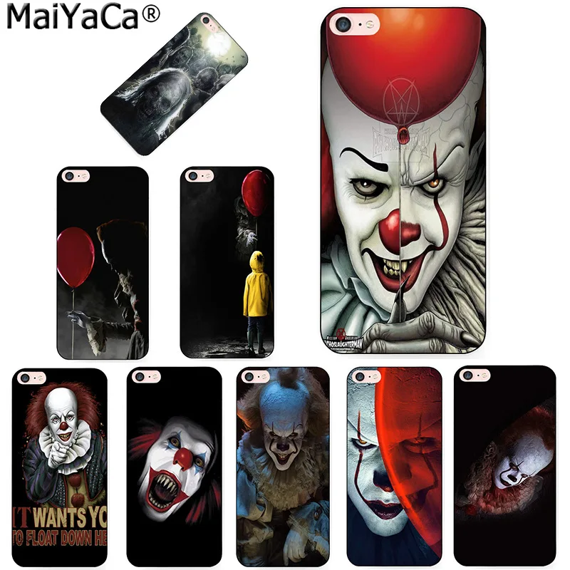 MaiYaCa пеннивайз клоун ужас новинка чехлы для телефона чехол iPhone 8 7 6 6S Plus X 5S 12Pro SE 11pro