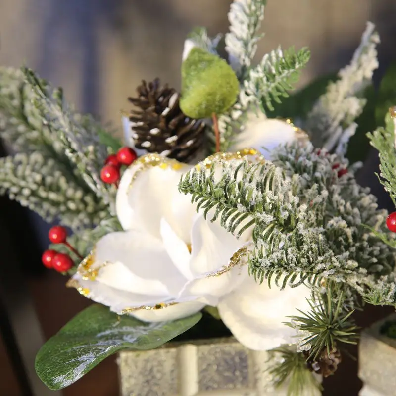 Artificial Flowers Christmas Decoration Wall Photography Fake Flowers