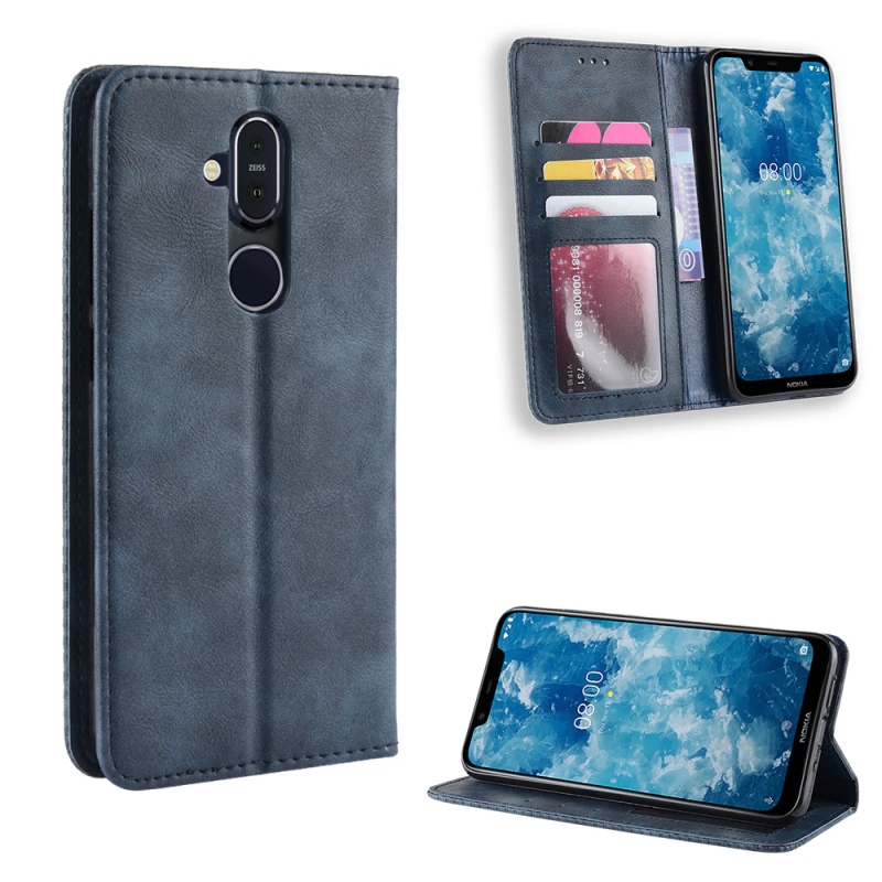 Nokia 8.1 (X7) Retro leather flip case_95