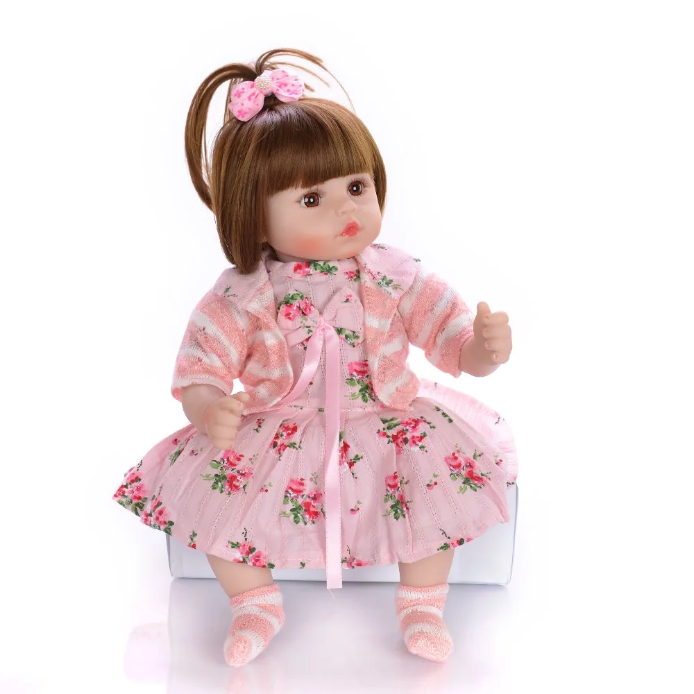 

47CM soft pp cotton silicoen Newborn Reborn Baby Dolls 0-3Month bebe reborn toddler Doll toy For Girls Kid Fashion holiday gift