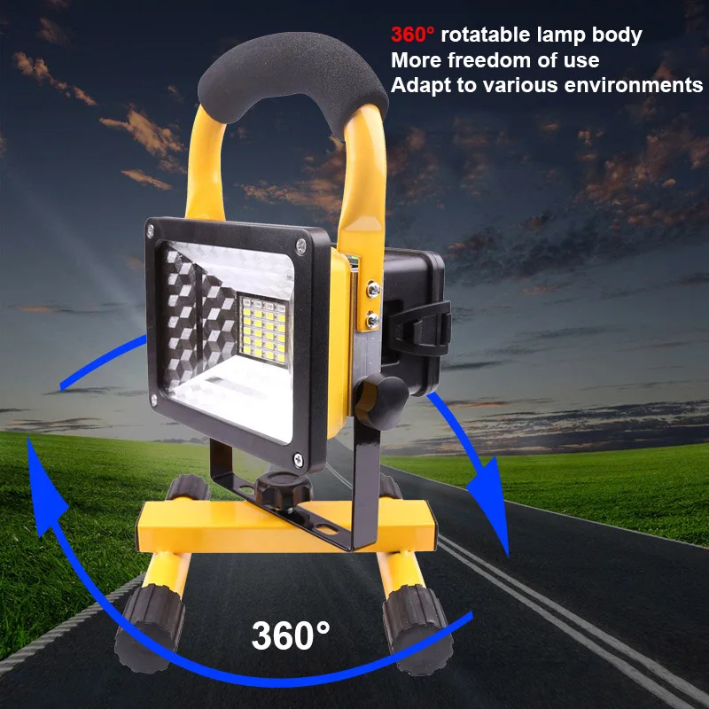 

Rechargeable Portable LED Floodlight 30W Security Outdoor Work Light Lamp TN99