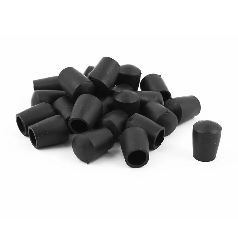 

Rubber Round Table Foot Cover Protector 8mm Inner Dia 24 Pcs