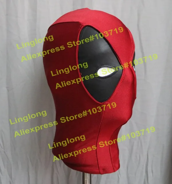 Герой пылеуловитель высокое качество индивидуальный заказ герой Дэдпул косплейные маски для лица красный Маска Спандекс