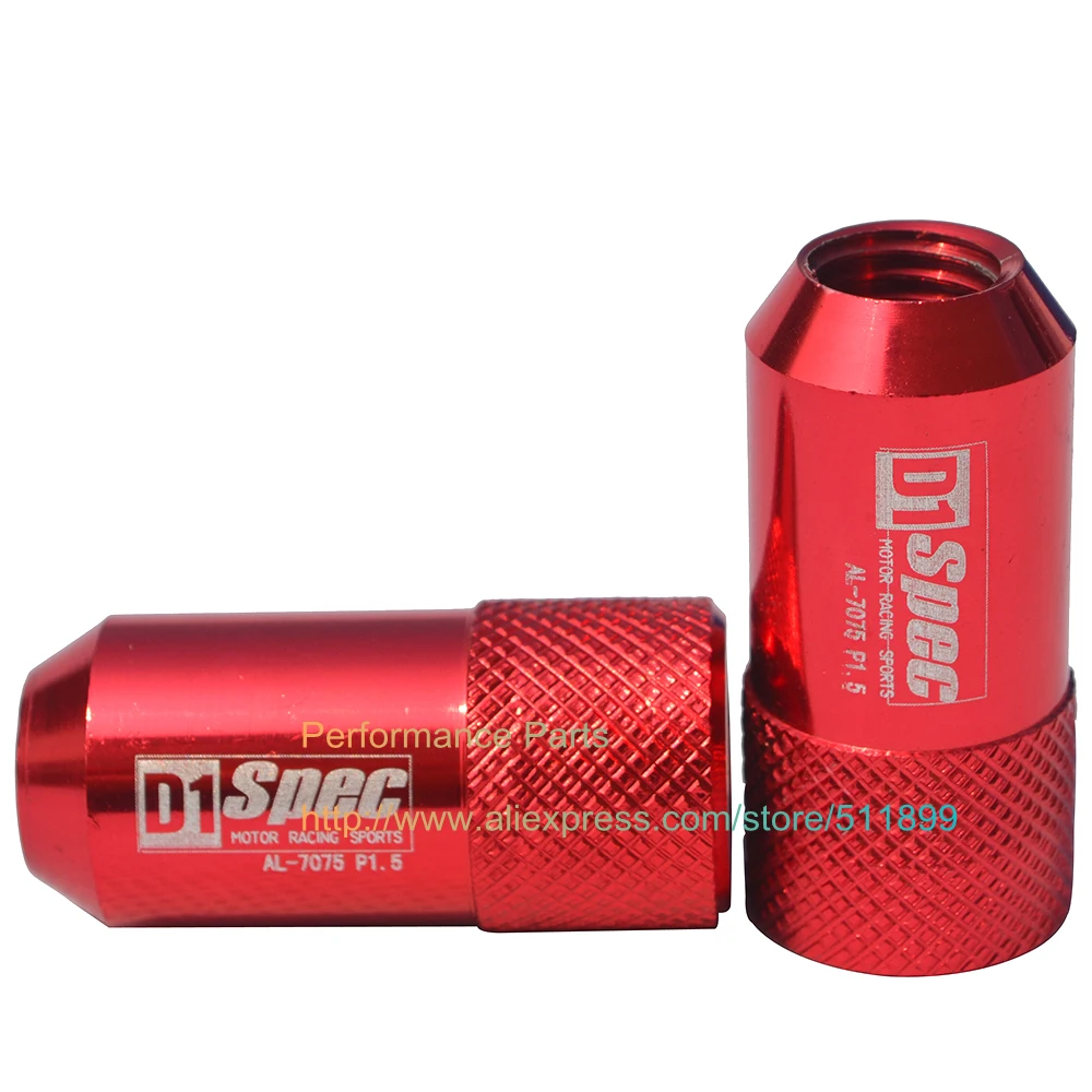 LYJ D1 Wheel Nut M12XP1.5 Wheel Bolt Aluminum Wheel Nut For Racing Car