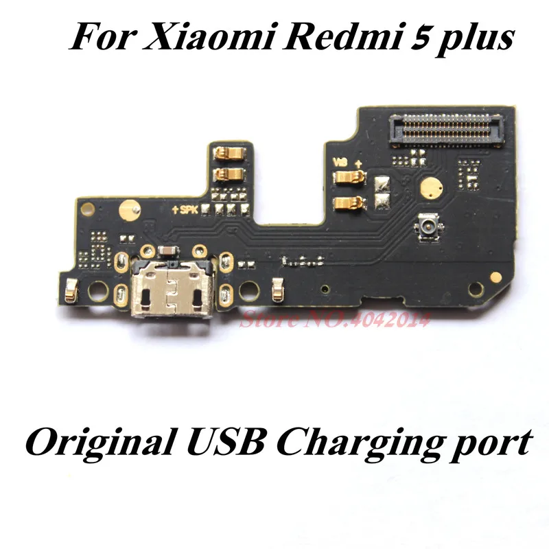 

Original USB charging port dock Flex cable For Xiaomi Redmi 5 plus Charger plug connector ribbon Replacement parts