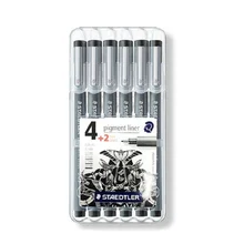 Staedtler 308 SB6P рисунок косметический карандаш пигмент лайнер ручка-закладка