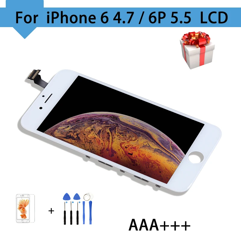 Без битых пикселей для iPhone 6 Plus ЖК дисплей сенсорный экран дигитайзер сборка