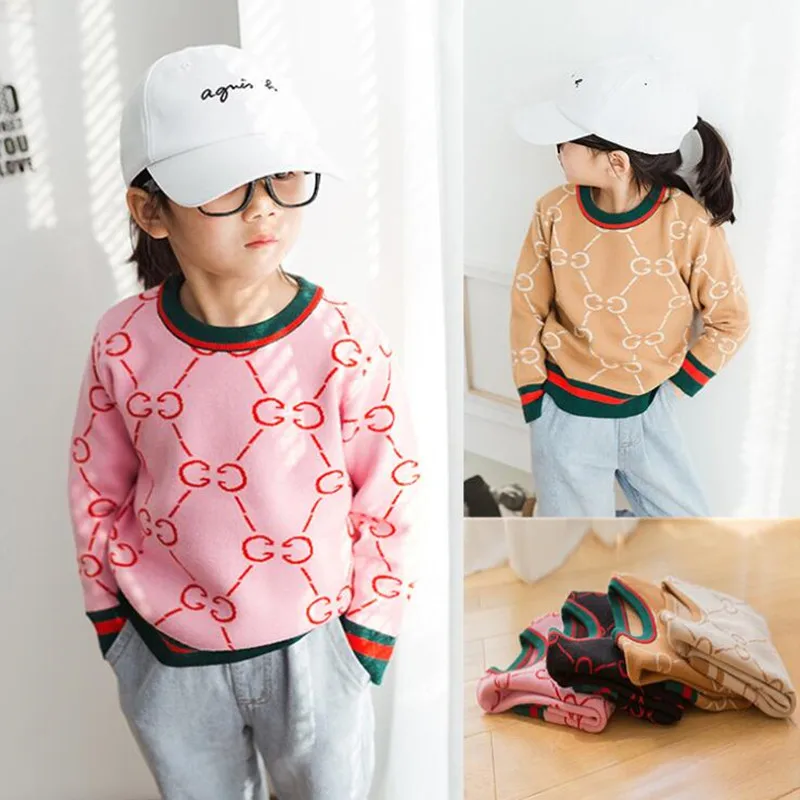 

Spring Autumn Baby Girls Sweater High Quality Kid Warm Knitwear Sweaters for Girl Knitted O-Neck Casual Sweater Pullover Clothes