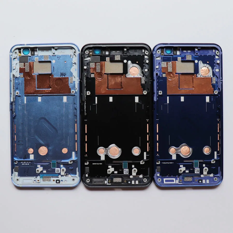 Оригинальная металлическая средняя рамка для HTC U 3W U11 передний корпус с кнопкой
