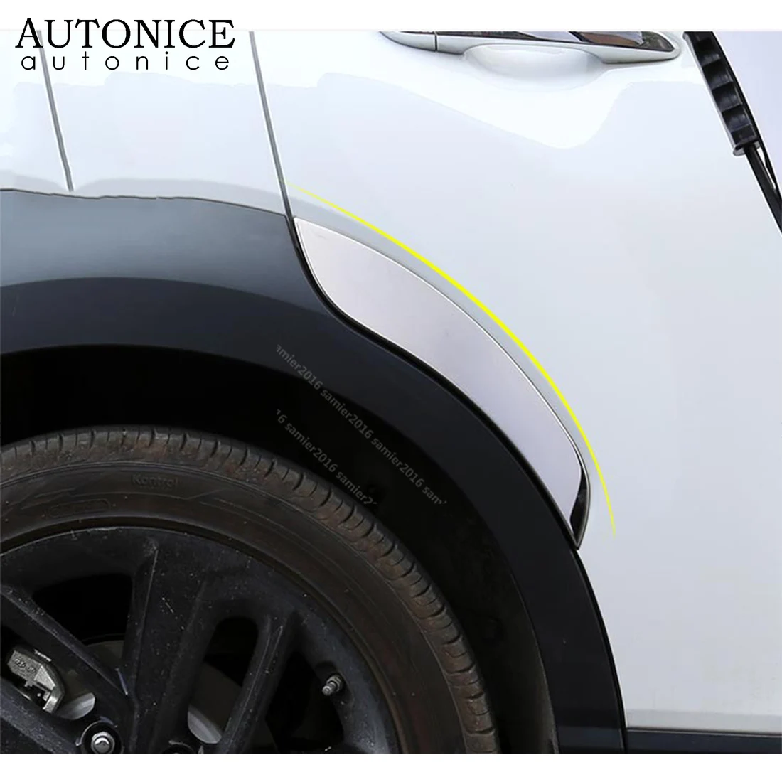Голубая накладка для бровей колеса автомобиля для hyundai Kona- ENCINO