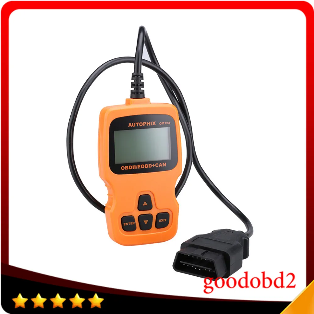 

AUTOPHIX OBDMATE OM123 CAN OBD2 EOBD Engine Code Reader Hand-held Tester Scanner Auto Car Vehicle Diagnostic Scan Tool