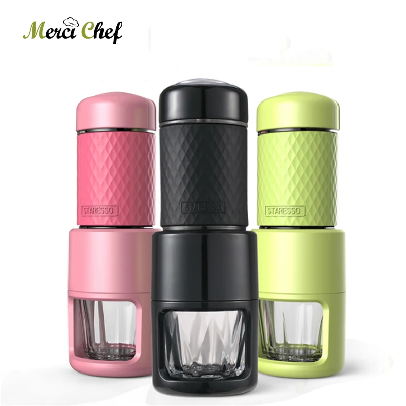 

ITOP Mini Coffee Machine Portable Compact Coffee Maker Hand Pressure Portable Espresso Coffee Cappuccino For Home