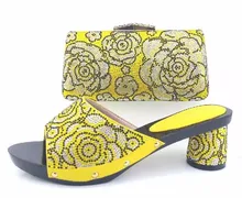 Lila Italienische Schuhe Mit Passenden Taschen Für Party Hohe Qualität sandale African Schuhe Und Taschen Mit Steinen Auf Verkauf TH06