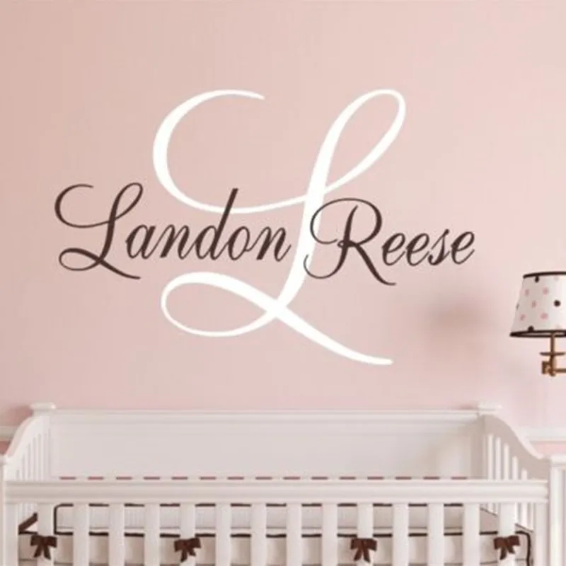 D184 Vinyl Art Custom Baby Name Wall Decal Girls' Room Sticker Decor