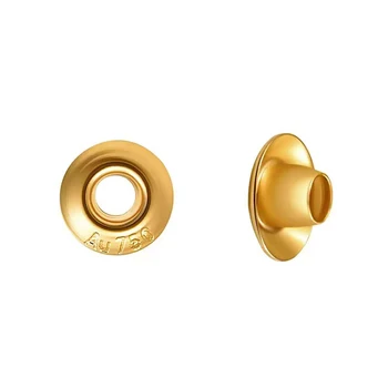 

FIRST SHOW G18K Gold Pendant Components/Jewelry Findings/Interval patch Beads for Jewelry Making