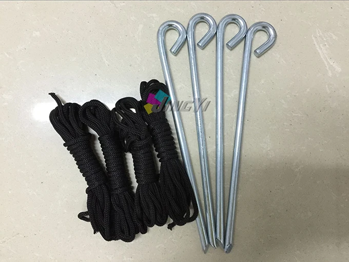

(Accompanying product, NO sold separately), quality spike & ropes for tent