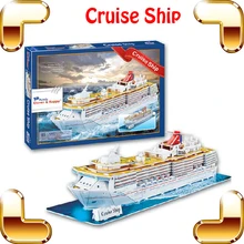 Новогодний подарок большой круиз корабль 3D головоломка модель большой сосуд бумага DIY лодка коллекция обучения Образование игрушки украшение корабль