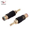 4Pcs High Quality New Copper YYAUDIO Speaker Cable Banana Plug with Lock Speaker Amplifier Connector ► Photo 3/6