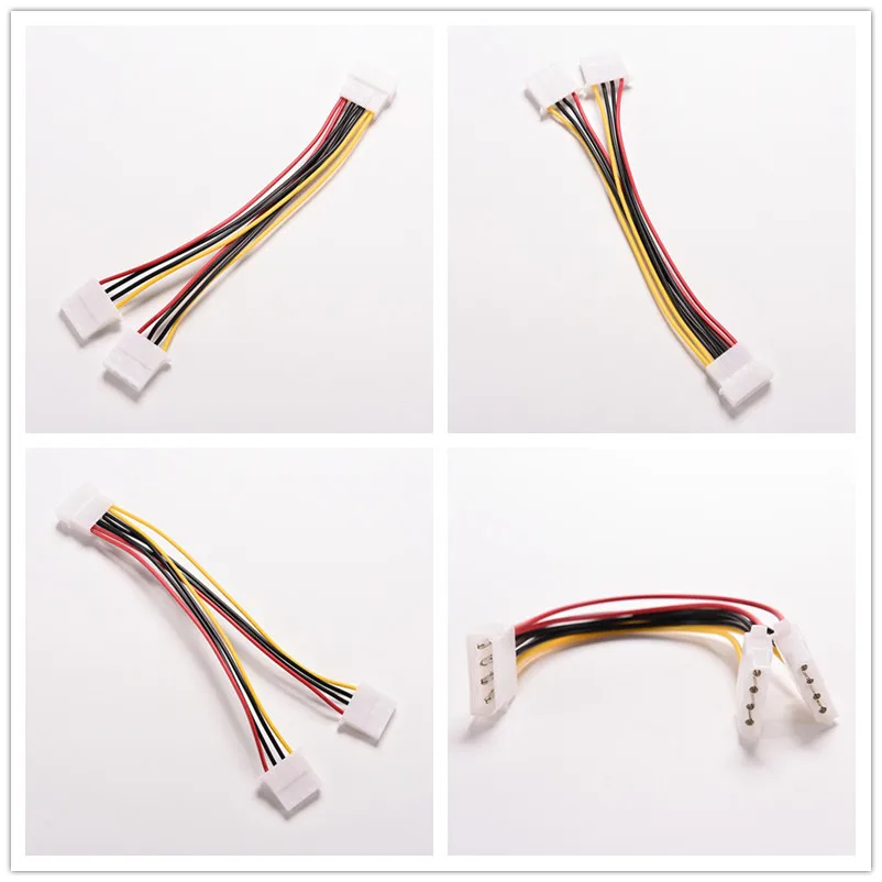 Universal 1 PC 4Pin IDE 1-to-2 Y Splitter Extension Power Supply Cable High Quality