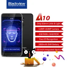 Blackview A10 Mobile Phone 5 0 Inch MTK6580A Quad Core Android 7 0 Smartphone 2GB RAM
