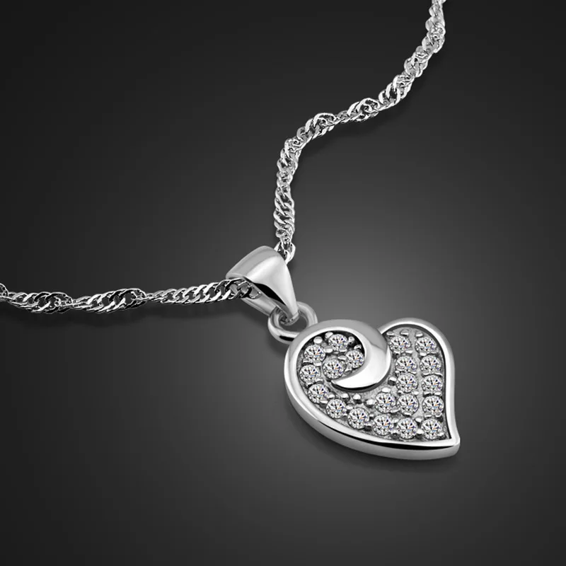 Original S925 Sterling Silver Necklace Women's Fashion Jewelry Solid