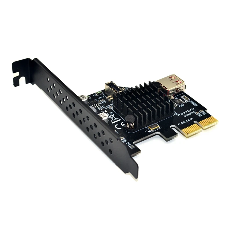 Добавить на карта Pci Express 3 0 Usb 1 E Pcie адаптер Райзер Тип Usb3.1 Gen2 10 Гбит/с + Usb2.0 карты