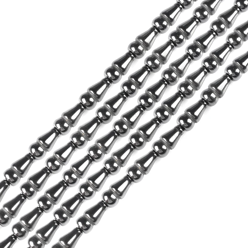 15*8mm Hematite beads Gourd shape Natural Stone geometric loose Beads For Bracelet Necklace Jewelry DIY Making Accessories | Украшения и