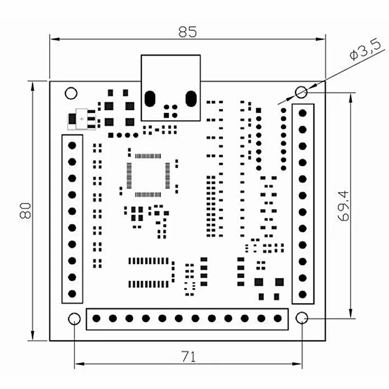 CNC MACH3 USB 4 оси 100 кГц USB ЧПУ Гладкий Степпер движения Управление Лер карты breakout Управление доска для DIY Мини гравировальный Маха