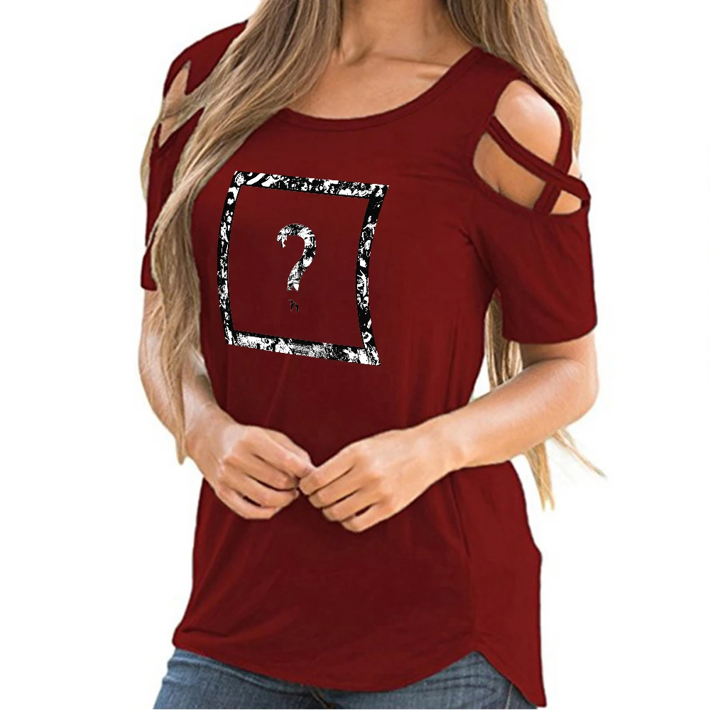 

2019 XXXtentacion tshirt women Hip-hop off-shoulder sexy Summer Short Sleeve XXXtentacion women Streetwear fashion Korean wear
