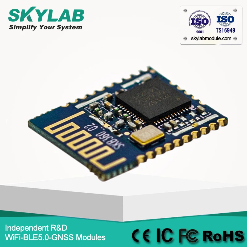 

SKYLAB SKB360 CE/FCC/RoHS 70m большой радиус действия Bluetooth BLE nRF51822 QFAA Bluetooth брелок модуль приемника