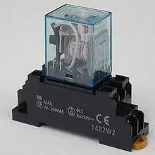 10 компл./лот Серебряный токоподводящий MY2NJ(HH52P) Мощность катушка реле с светодиодный+ DYF08A(PYF08A) Din рейка крепление цоколя, недорогая