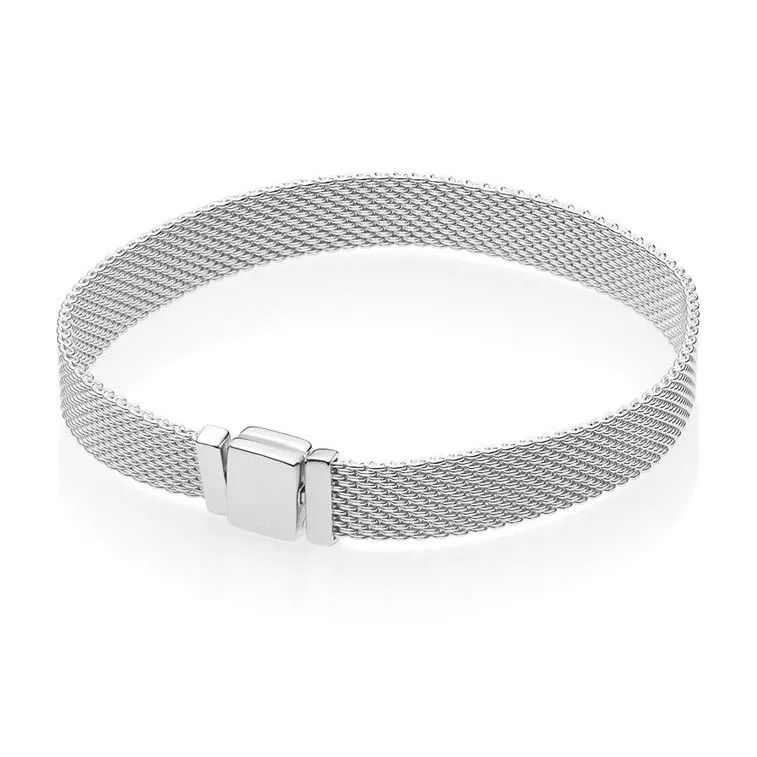 

2018 New Style 925 Sterling Silver, Reflexions Bracelet Fit Original pan Reflexions Charm bracelet DIY Jewelry