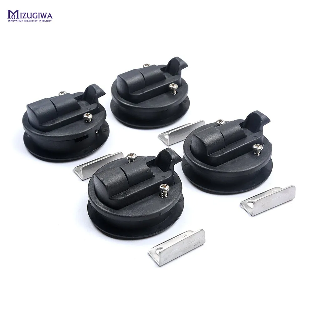 2-Flush-Pull-Slam-Latch-Round-for-Boat-Marine-Deck-1-2-Door-Cabinet-Hardware-Non