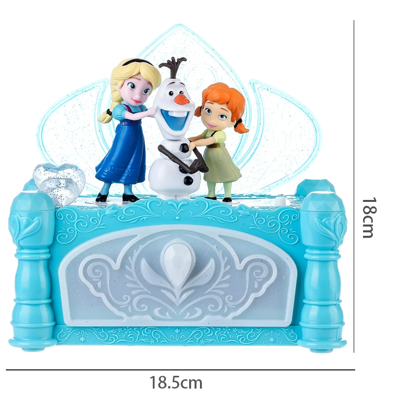 Дисней замороженная музыкальная шкатулка принцесса Эльза Анна Олаф фигурки Модель Дисней Игрушки для маленьких девочек подарок на день рождения