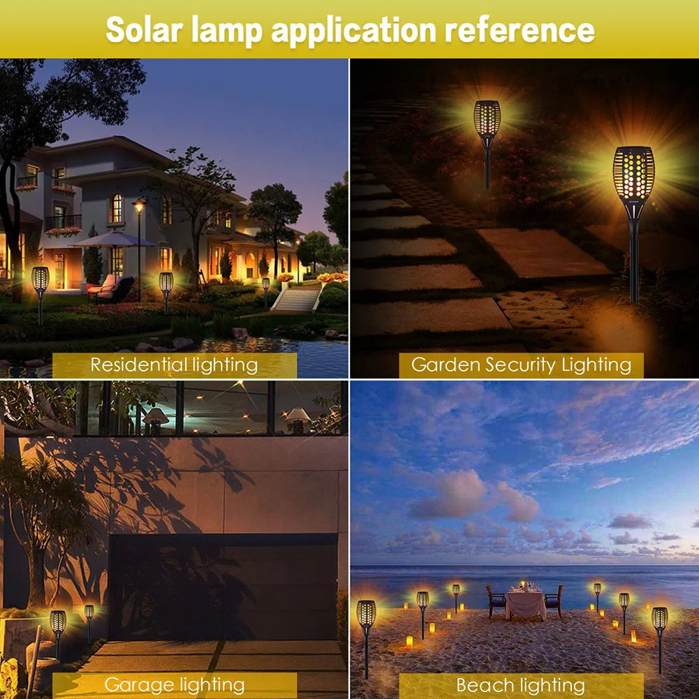 Lâmpada de Chama Iluminação da Tocha Ip65 à Prova Luz do Gramado Solar Cintilação Dwaterproof Água Jardim Decoração Paisagem Lâmpada Caminho Luz Spotlight Led Mod. 130192 16 Lâmpada de chama solar cintilação ip65 à