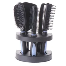 A Set Of 5Pcs Travel Comb Peine Salon Hair Comb Set Tangle Hair Brush Styling Tools Massage Hair Combs +Mirror & Cup For Women