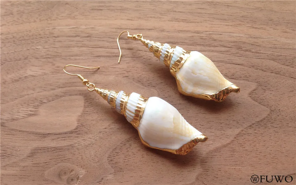Conch Shell Dangle Earrings 9