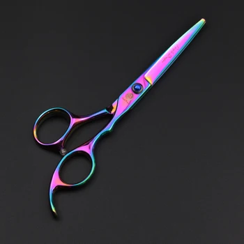 

Purple Dragon 6 inch New Hair Scissors Pro Hairdressing Styling Tools Salon Cutting Straight Products Thinning Shears