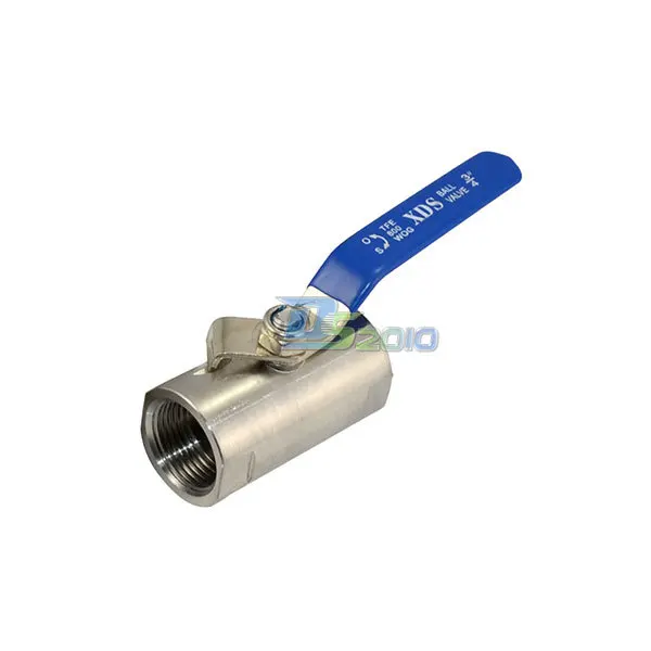 

MEGAIRON BSPT 3/4" DN20 Female Silk Mouth Wide Type Ball Valve with Vinyl Handle Stainless Steel SS316 1000psi