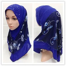 Последний стиль ассорти цветов Потяните мгновенный мусульманский хиджаб и исламский шарф MRGT009