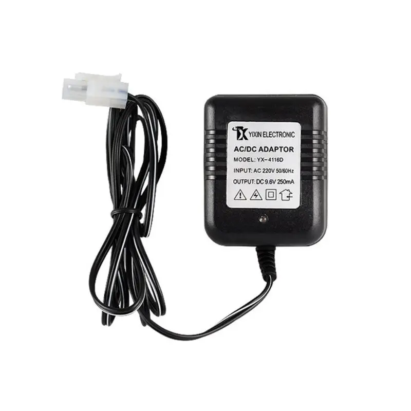 

Rechargeable Battery Charger Ni-Cd Ni-MH Batteries Pack KET-2P Plug Adapter 9.6V 250mA Output RC Toy